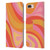 Kierkegaard Design Studio Retro Abstract Patterns Pink Orange Yellow Swirl Leather Book Wallet Case Cover For Apple iPhone 7 Plus / iPhone 8 Plus