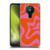 Kierkegaard Design Studio Retro Abstract Patterns Hot Pink Orange Swirl Soft Gel Case for Nokia 5.3