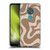 Kierkegaard Design Studio Retro Abstract Patterns Milk Brown Beige Swirl Soft Gel Case for Nokia 6.2 / 7.2
