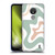 Kierkegaard Design Studio Retro Abstract Patterns Celadon Sage Swirl Soft Gel Case for Nokia C21