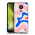 Kierkegaard Design Studio Retro Abstract Patterns Pink Blue Orange Swirl Soft Gel Case for Nokia C21