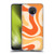 Kierkegaard Design Studio Retro Abstract Patterns Modern Orange Tangerine Swirl Soft Gel Case for Nokia G10