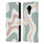 Kierkegaard Design Studio Retro Abstract Patterns Celadon Sage Swirl Leather Book Wallet Case Cover For Nokia C30