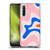 Kierkegaard Design Studio Retro Abstract Patterns Pink Blue Orange Swirl Soft Gel Case for OPPO Find X2 Lite 5G