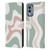 Kierkegaard Design Studio Retro Abstract Patterns Celadon Sage Swirl Leather Book Wallet Case Cover For Nokia X30