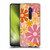 Kierkegaard Design Studio Retro Abstract Patterns Pink Orange Thulian Flowers Soft Gel Case for OPPO Reno 2