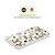 Kierkegaard Design Studio Retro Abstract Patterns Daisy Black Cream Dots Check Soft Gel Case for OPPO Reno8 Lite