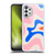 Kierkegaard Design Studio Retro Abstract Patterns Pink Blue Orange Swirl Soft Gel Case for Samsung Galaxy A13 (2022)