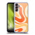 Kierkegaard Design Studio Retro Abstract Patterns Modern Orange Tangerine Swirl Soft Gel Case for Samsung Galaxy A14 5G