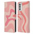 Kierkegaard Design Studio Retro Abstract Patterns Soft Pink Liquid Swirl Leather Book Wallet Case Cover For Motorola Moto G52