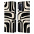 Kierkegaard Design Studio Retro Abstract Patterns Palm Springs Black Cream Leather Book Wallet Case Cover For OPPO A54 5G