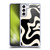Kierkegaard Design Studio Retro Abstract Patterns Black Almond Cream Swirl Soft Gel Case for Samsung Galaxy S21+ 5G
