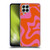 Kierkegaard Design Studio Retro Abstract Patterns Hot Pink Orange Swirl Soft Gel Case for Samsung Galaxy M33 (2022)