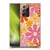 Kierkegaard Design Studio Retro Abstract Patterns Pink Orange Thulian Flowers Soft Gel Case for Samsung Galaxy Note20 Ultra / 5G