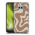 Kierkegaard Design Studio Retro Abstract Patterns Milk Brown Beige Swirl Soft Gel Case for Samsung Galaxy S10e