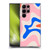 Kierkegaard Design Studio Retro Abstract Patterns Pink Blue Orange Swirl Soft Gel Case for Samsung Galaxy S22 Ultra 5G