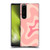 Kierkegaard Design Studio Retro Abstract Patterns Soft Pink Liquid Swirl Soft Gel Case for Sony Xperia 1 III