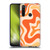 Kierkegaard Design Studio Retro Abstract Patterns Tangerine Orange Tone Soft Gel Case for Xiaomi Redmi Note 8T