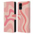 Kierkegaard Design Studio Retro Abstract Patterns Soft Pink Liquid Swirl Leather Book Wallet Case Cover For Samsung Galaxy M31s (2020)