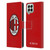 AC Milan Crest Full Colour Red Leather Book Wallet Case Cover For Samsung Galaxy M53 (2022)