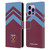 West Ham United FC Crest Graphics Arrowhead Lines Leather Book Wallet Case Cover For Apple iPhone 14 Pro Max