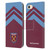 West Ham United FC Crest Graphics Arrowhead Lines Leather Book Wallet Case Cover For Apple iPhone 7 / 8 / SE 2020 & 2022
