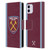 West Ham United FC 2023/24 Crest Kit Home Leather Book Wallet Case Cover For Apple iPhone 11