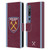 West Ham United FC 2023/24 Crest Kit Home Leather Book Wallet Case Cover For Xiaomi Mi 10 5G / Mi 10 Pro 5G