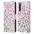 Monika Strigel Animal Print Glitter Pink Leather Book Wallet Case Cover For OnePlus Nord 5G