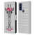Monika Strigel Flower Giraffe And Stripes Grey Leather Book Wallet Case Cover For Motorola G Pure