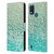 Monika Strigel Glitter Collection Mint Leather Book Wallet Case Cover For Nokia G11 Plus