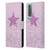 Monika Strigel Glitter Star Pastel Pink Leather Book Wallet Case Cover For Huawei P Smart (2021)