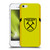 West Ham United FC 2023/24 Crest Kit Away Goalkeeper Soft Gel Case for Apple iPhone 5 / 5s / iPhone SE 2016