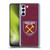 West Ham United FC 2023/24 Crest Kit Home Soft Gel Case for Samsung Galaxy S21+ 5G