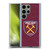 West Ham United FC 2023/24 Crest Kit Home Soft Gel Case for Samsung Galaxy S23 Ultra 5G