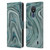 LebensArt Geo Liquid Marble Sea Foam Green Leather Book Wallet Case Cover For Nokia C21