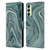 LebensArt Geo Liquid Marble Sea Foam Green Leather Book Wallet Case Cover For Samsung Galaxy A14 5G