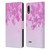 LebensArt Patterns 2 Pink Pastel Glitter Leather Book Wallet Case Cover For LG K22