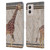 Paul Brent Animals Tribal Giraffe Leather Book Wallet Case Cover For Motorola Moto G53 5G