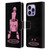 Chloe Moriondo Graphics Pink Leather Book Wallet Case Cover For Apple iPhone 14 Pro Max