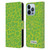 P.D. Moreno Patterns Lime Green Leather Book Wallet Case Cover For Apple iPhone 13 Pro