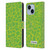 P.D. Moreno Patterns Lime Green Leather Book Wallet Case Cover For Apple iPhone 14 Plus