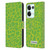 P.D. Moreno Patterns Lime Green Leather Book Wallet Case Cover For OPPO Reno8 Pro