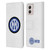 Fc Internazionale Milano Badge Logo On White Leather Book Wallet Case Cover For Motorola Moto G53 5G
