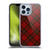 PLdesign Christmas Red Tartan Soft Gel Case for Apple iPhone 13 Pro Max