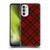 PLdesign Christmas Red Tartan Soft Gel Case for Motorola Moto G52