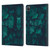 PLdesign Flowers And Leaves Dark Emerald Green Ivy Leather Book Wallet Case Cover For Apple iPad Pro 11 2020 / 2021 / 2022