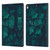 PLdesign Flowers And Leaves Dark Emerald Green Ivy Leather Book Wallet Case Cover For Apple iPad Pro 10.5 (2017)