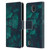 PLdesign Flowers And Leaves Dark Emerald Green Ivy Leather Book Wallet Case Cover For Nokia C01 Plus/C1 2nd Edition