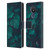 PLdesign Flowers And Leaves Dark Emerald Green Ivy Leather Book Wallet Case Cover For Nokia C21